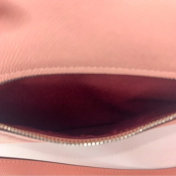 Coach Rowan Satchel Bag Silver/Light Pink. - Picture 8 of 11